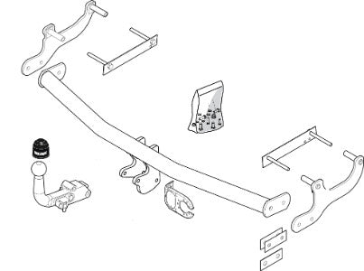 RENAULT  MODUS / GRAND MODUS (F/JP0_)  Hatchback  BMC towbar, Wiring Harness Included