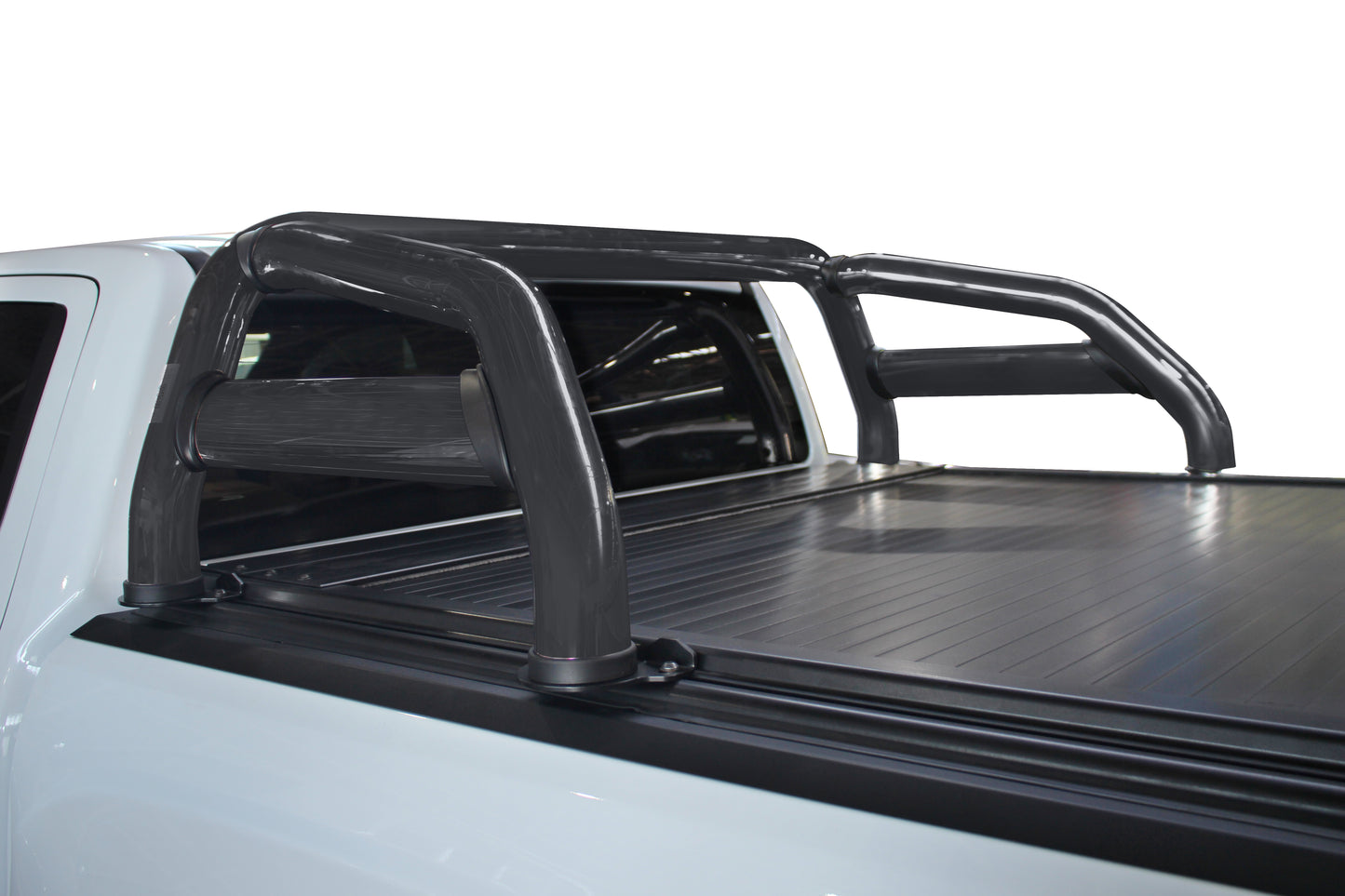 Volkswagen Amarok Next Gen 2023 D/Cab Black Stainless Steel Roller Cover Compatible Sports Bar  - UNBRANDED