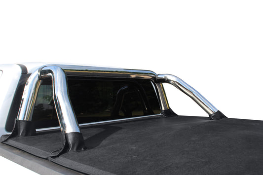 Volkswagen Amarok Next Gen 2023 S/Cab Polished Stainless Steel Fleet Sportsbar (i.e., no side plates / tube) Base plate mount  - UNBRANDED