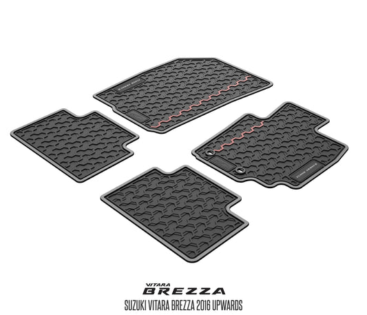 Rubber Floor Mats (Suzuki Vitara Brezza 1st Gen)