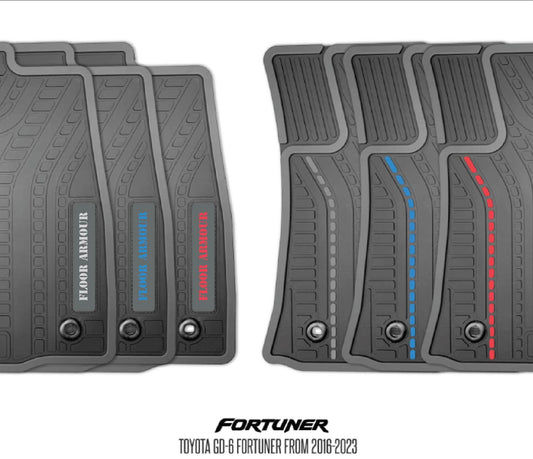 Rubber Floor Mats (Toyota Fortuner GD-6)