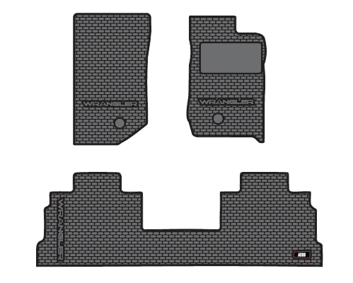 Rubber Floor Mats (Jeep Wrangler JK 4 Door ADDO)