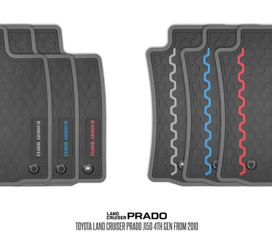 Rubber Floor Mats (Toyota Prado J150 4th Gen)