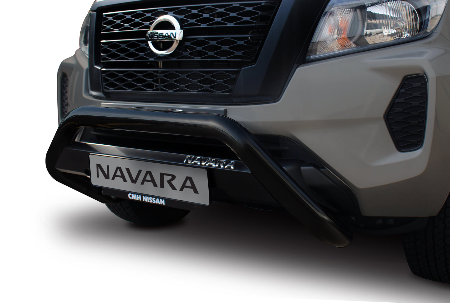 Nissan Navara MY21Black Stainless Steel Nudge