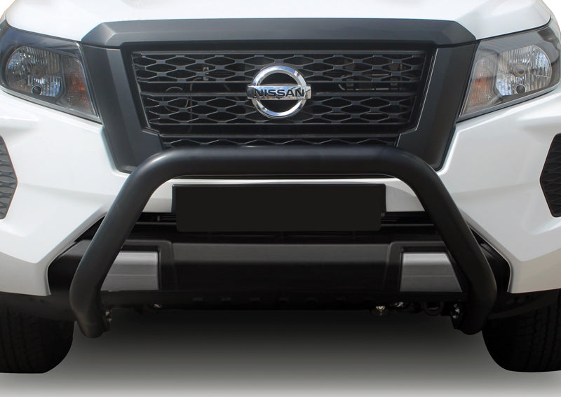 Nissan MY21 Navara MLA Black Stainless Steel Fleet Nudge Bar (NOT COMPATIBLE WITH RADAR & CAMERA)