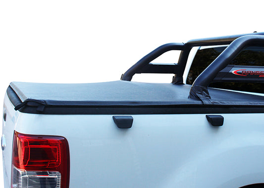 Ford Ranger T6/T7 Tonneau Cover D/Cab with tailgate rail. Fits with Maxe MLA design sports bar