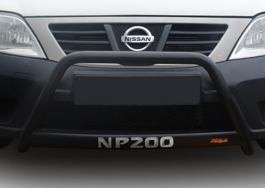 Nissan NP200 Black Coated Stainless Steel Nudge Bar