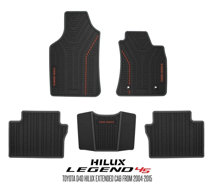 Rubber Floor Mats (Toyota Hilux D-4D Legend 45)