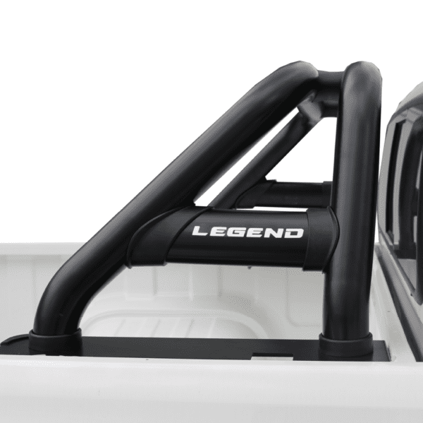 Toyota Hilux LEGEND Oval Sports Bar Double Cab & Extended Cab Black