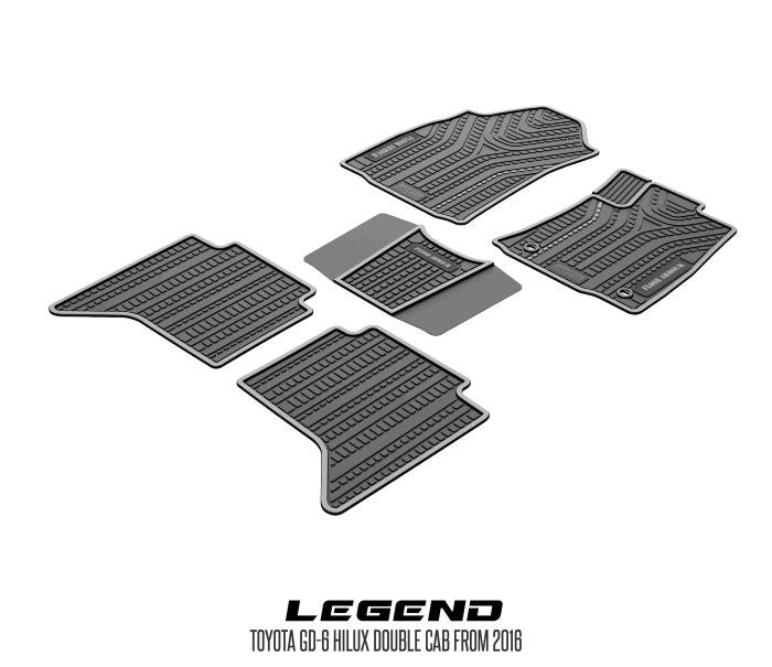 Rubber Floor Mats (Toyota Hilux GD-6 Legend)