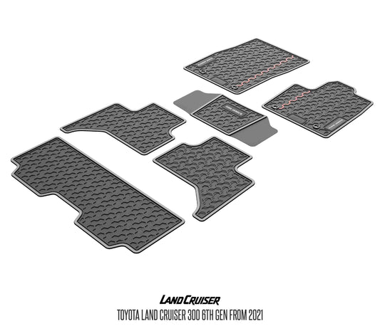 Rubber Floor Mats (Toyota Land Cruiser 300)