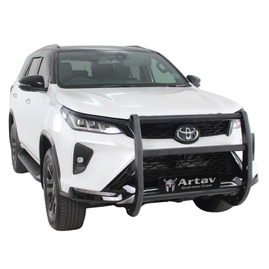 Toyota Hilux & Fortuner BullBar Black (Push Bar) (Police Bar) (Brackets Included)