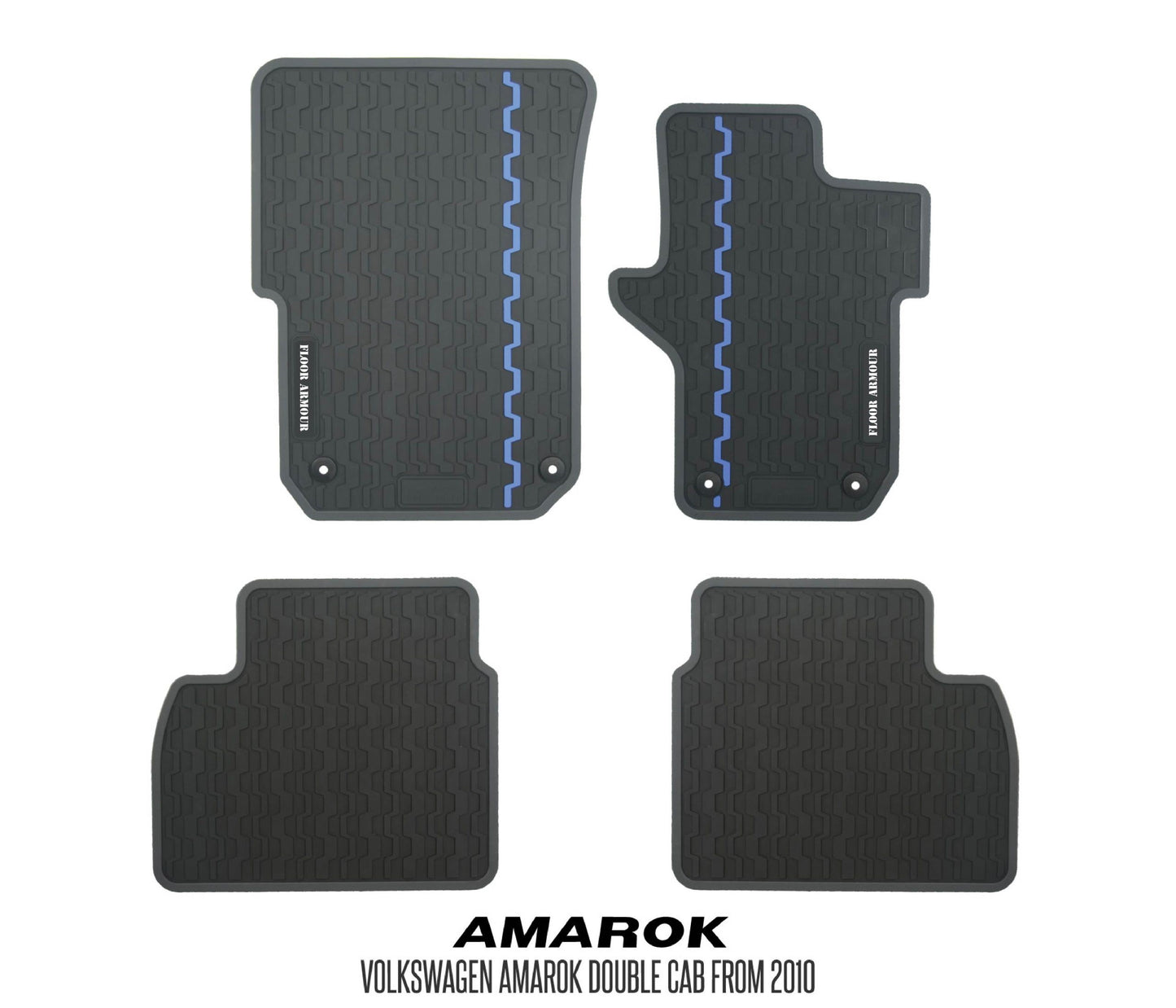 Rubber Floor Mats (Volkswagen Amarok 1st Gen)