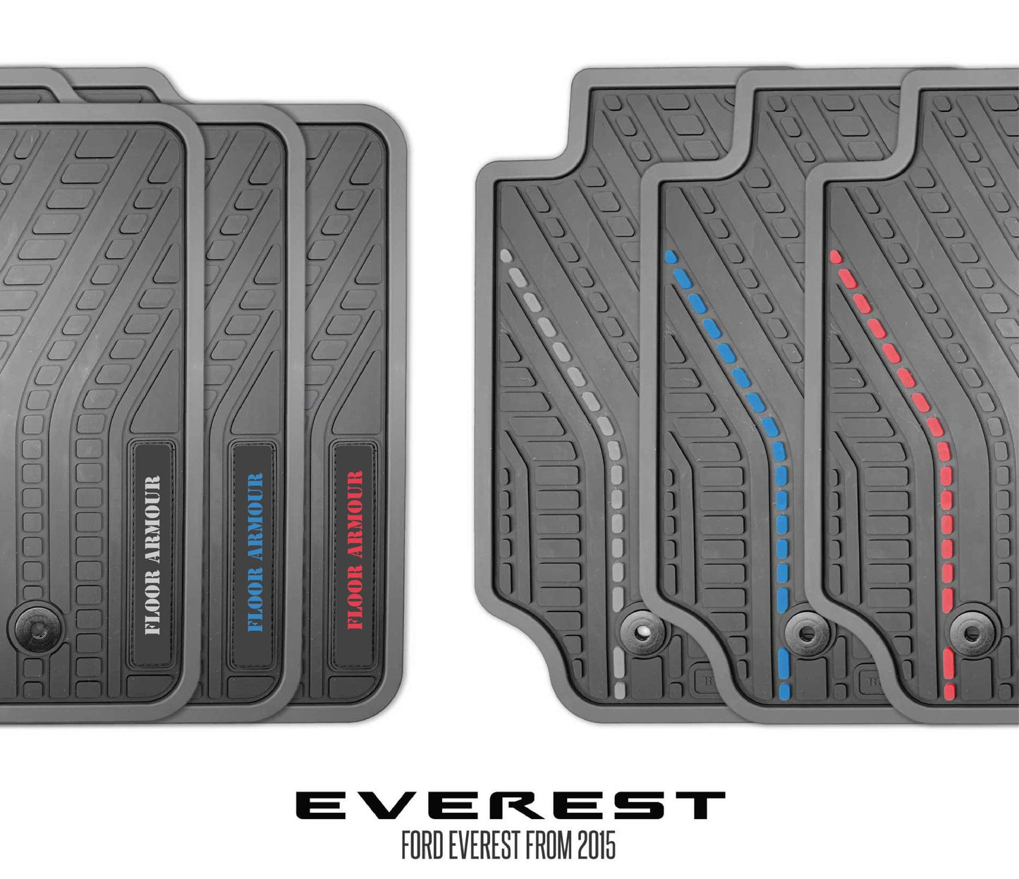 Rubber Floor Mats (Ford Everest 2nd Gen)