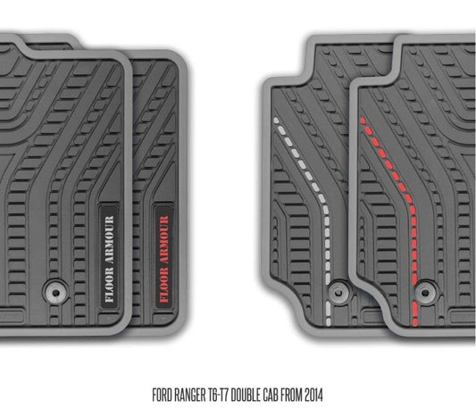 Rubber Floor Mats (Ford Ranger 3rd Gen FX4)