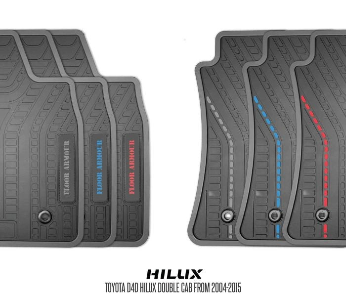 Rubber Floor Mats (Toyota Hilux D-4D)