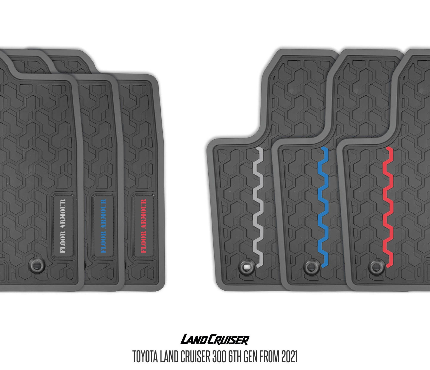 Rubber Floor Mats (Toyota Land Cruiser 300)