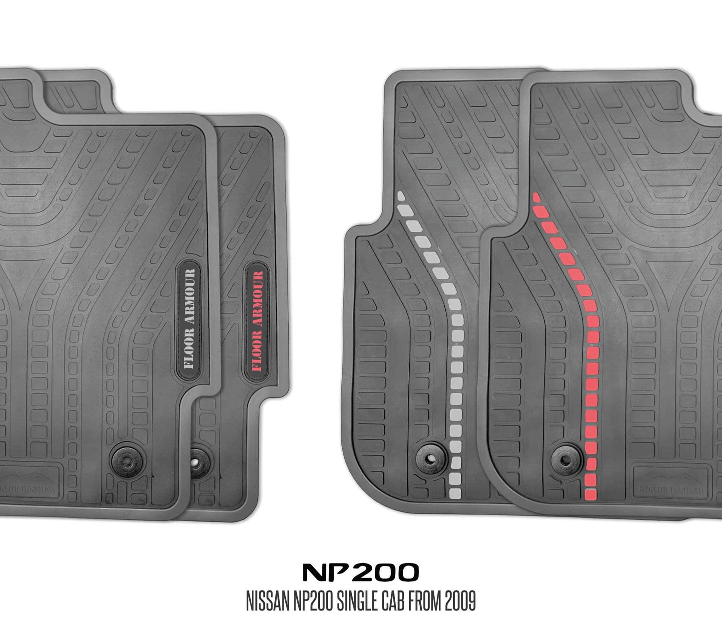 Rubber Floor Mats (Nissan NP200)