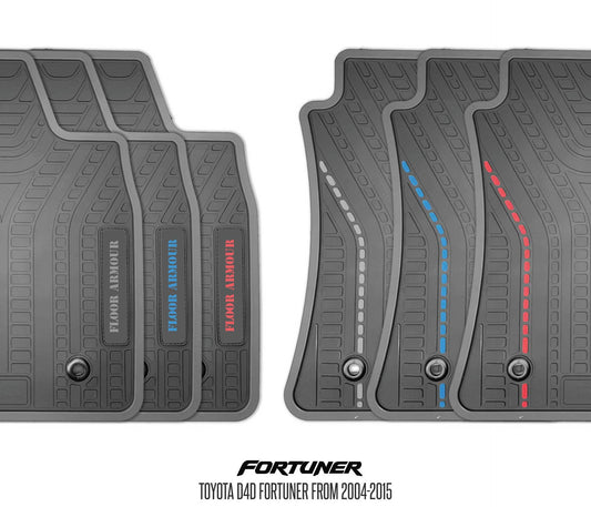 Rubber Floor Mats (Toyota Fortuner D-4D)