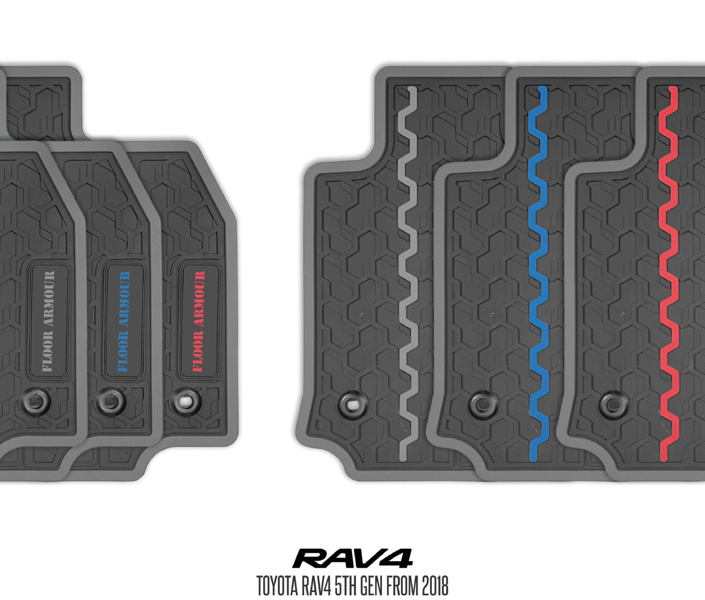 Rubber Floor Mats (Toyota Rav4 5th Gen)