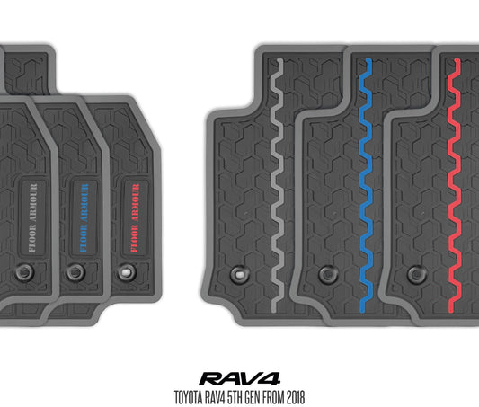 Rubber Floor Mats (Toyota Rav4 5th Gen)