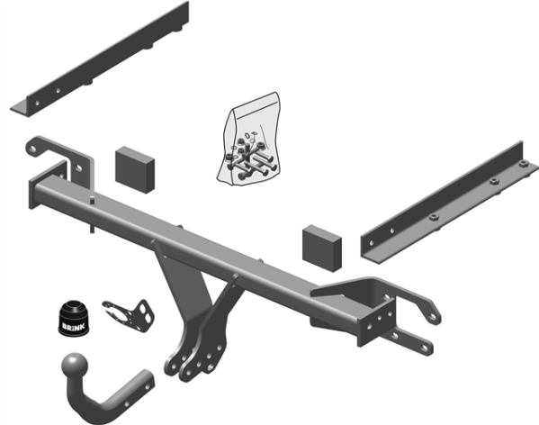 SUBARU LEGACY V (BM) Fixed tow bar Saloon