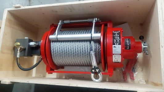 RUNVA WINCH  - Hydraulic  -  Steel Cable  20000lbs (9 072kg)