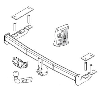 CHEVROLET SPARK (M200) Fixed tow bar Hatchback