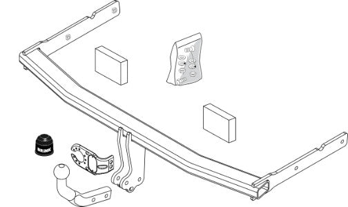 VW TOURAN (1T3) Fixed tow bar MPV