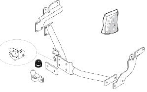 FORD TOURNEO CONNECT Flange ball 2 holes MPV