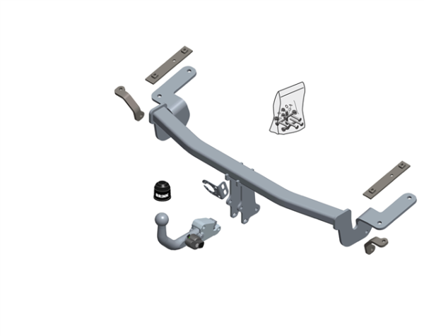 VW CADDY III Box (2KA, 2KH, 2CA, 2CH) BMA Detachable Tow Bar Box