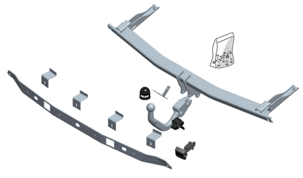 VW CADDY IV Box (SAA, SAH) Estate (SAB, SAJ) BMA Detachable Tow Bar Box