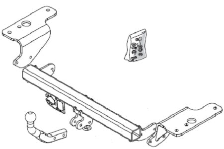 TOYOTA QUEST Fixed tow bar Saloon