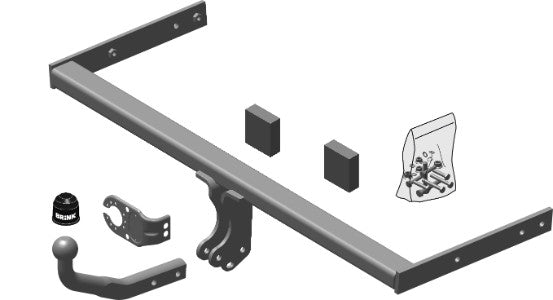 AUDI A3 Sportback (8PA) Fixed tow bar Sportback