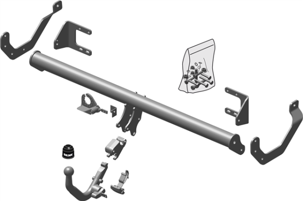 PEUGEOT 508 BMA Detachable Tow Bar Saloon