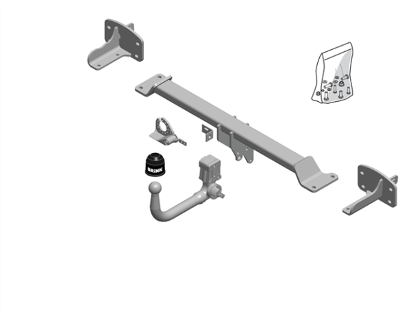 MERCEDES-BENZ GLA-CLASS (X156) BMU Detachable Tow Bar Closed Off-Road Vehicle