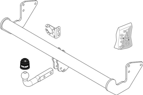 MERCEDES-BENZ VIANO (W639) Fixed tow bar MPV