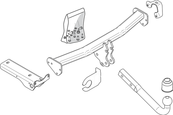 LAND ROVER FREELANDER 2 (L359) Fixed tow bar Closed Off-Road Vehicle