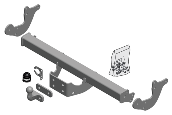 MERCEDES-BENZ VITO Box (W447) Flange ball 2 holes Box