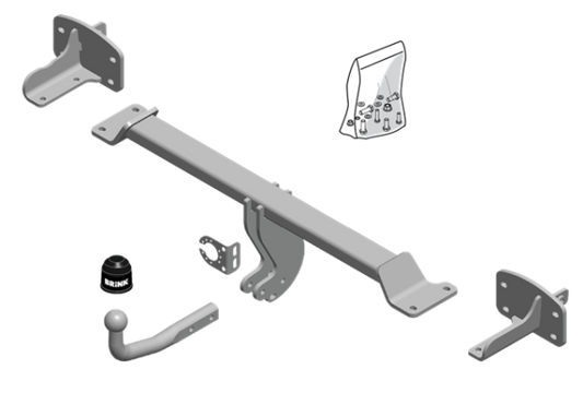 MERCEDES-BENZ GLA-CLASS (X156) Fixed tow bar Closed Off-Road Vehicle