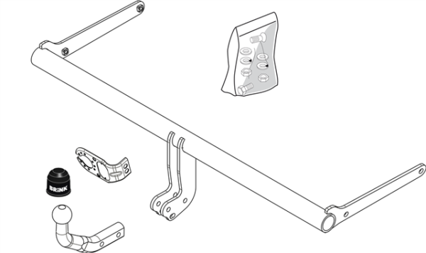 MAZDA 2 (DE) Fixed tow bar Hatchback