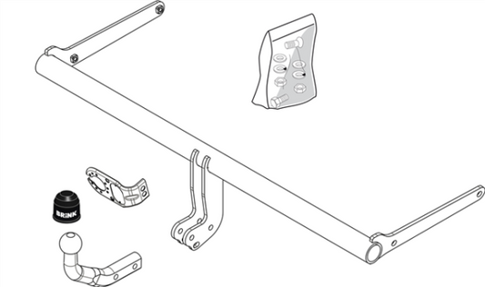 MAZDA 2 (DE) Fixed tow bar Hatchback