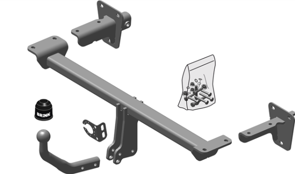 MERCEDES-BENZ B-CLASS (W247) Fixed tow bar Hatchback