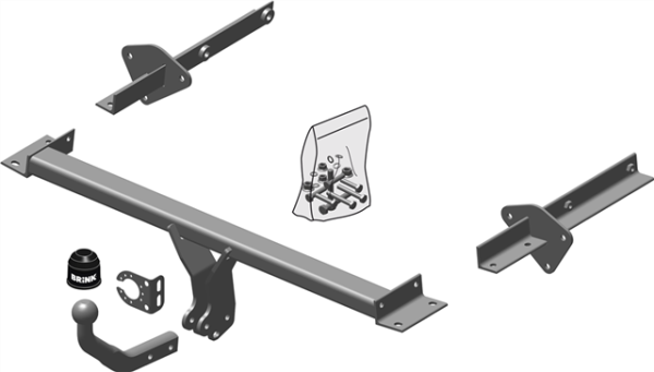 MERCEDES-BENZ A-CLASS (W169) Fixed tow bar Hatchback