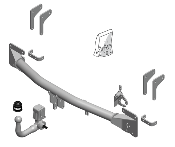 MITSUBISHI OUTLANDER III (GG_W, GF_W, ZJ) BMU Detachable Tow Bar Closed Off-Road Vehicle