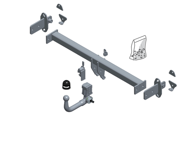 MERCEDES-BENZ GLC (X253) BMU Detachable Tow Bar Closed Off-Road Vehicle