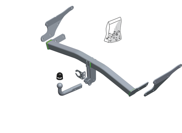 MAZDA CX-5 (KF) Fixed tow bar Closed Off-Road Vehicle