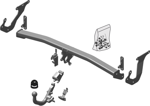 PEUGEOT 5008 II BMA Detachable Tow Bar MPV