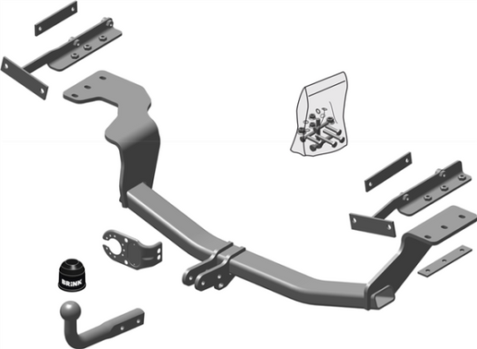 NISSAN X-TRAIL (T31) Fixed tow bar Closed Off-Road Vehicle