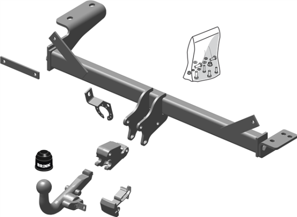 LAND ROVER RANGE ROVER EVOQUE (L538) BMA Detachable Tow Bar Closed Off-Road Vehicle